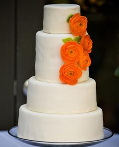 Casamiento naranja X: La torta