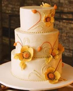 Casamiento naranja X: La torta