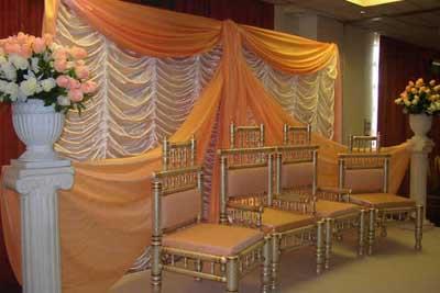 Casamiento naranja VIII: Ambientación en interiores o fiestas de noche