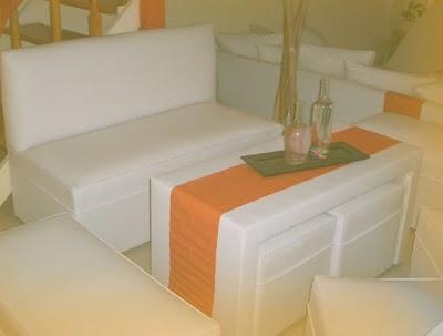 Casamiento naranja VIII: Ambientación en interiores o fiestas de noche