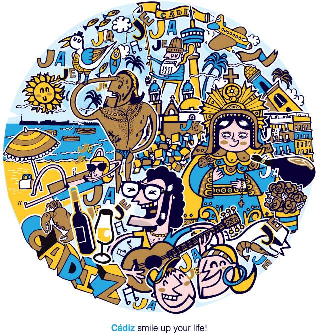 Diseña un logo para tu ciudad Logo propuesta para Cadíz