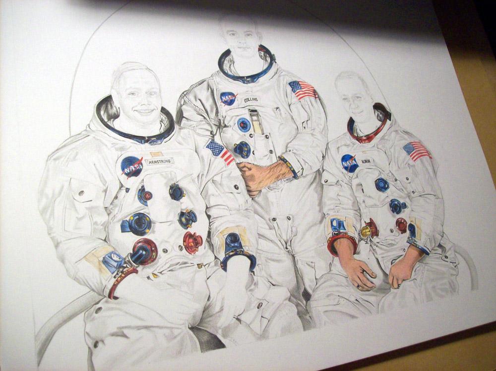 Dibujo del Apolo XI / Drawing of Apollo 11 - Paperblog