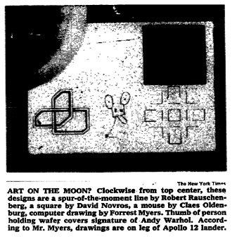 Un diminuto museo de arte en la Luna secretamente filtrado en la misión de Apolo 12