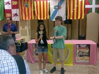 David Antón e Irene Nícolas Campeones de España Sub16 Linares 2010 David Antón e Irene Nícolas Campeones de España Sub16 Linares 2010