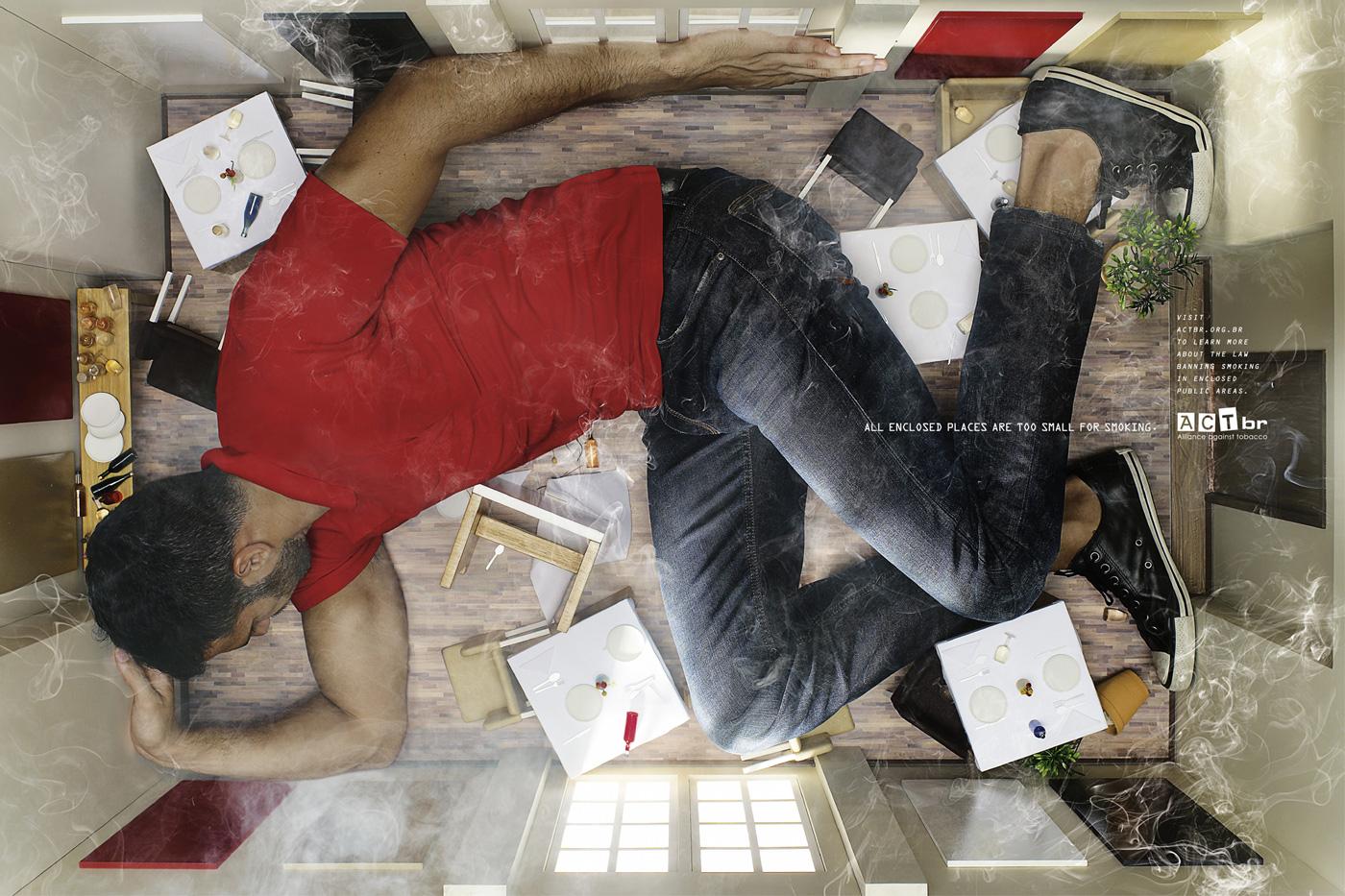10 anuncios de publicidad muy creativos Creative Ad Awareds - Smoke in restaurant
