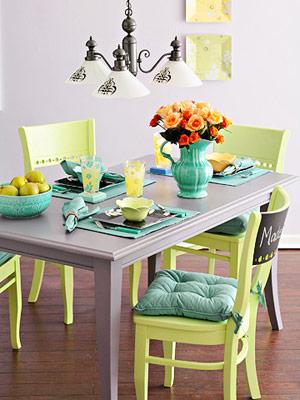 Idea para combinar colores: verde y gris. como combinar gris y verde