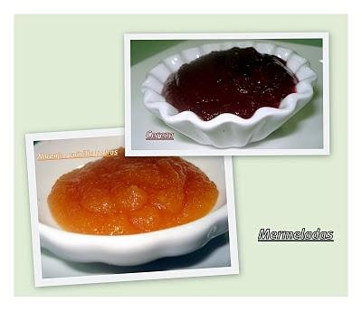 Mermelada de cerezas y mermelada de naranja y frutas de aprovechamiento. Mermelada de cerezas y mermelada de naranja y frutas de aprovechamiento.