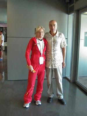 Marta Domínguez y Chema Martínez en el Campeonato de Europa de Atletismo de Barcelona Marta Domínguez y Chema Martínez en el Campeonato de Europa de Atletismo de Barcelona