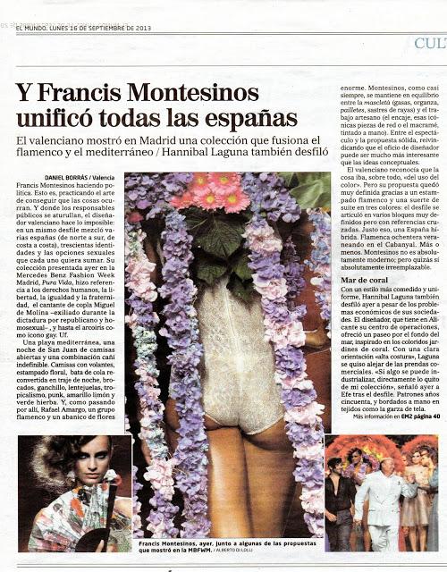 EL DESFILE DE MONTESINOS EN PRENSA