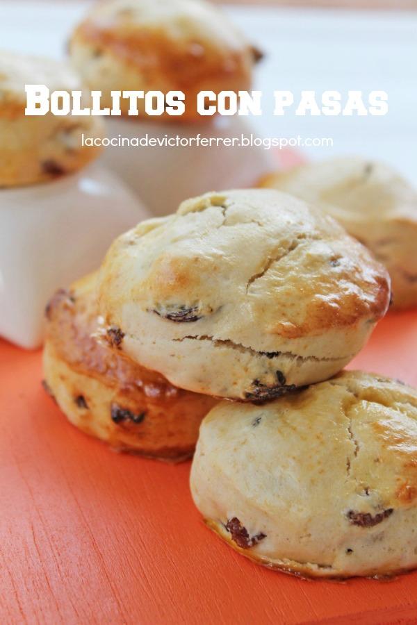 Bollitos con pasas. Bollitos con pasas.