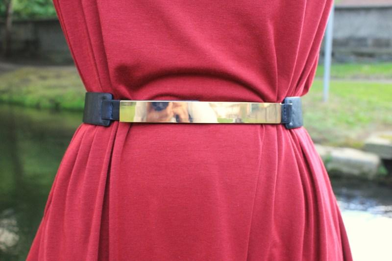 Burgundy dress and metallic belt Image Hosted by ImageShack.us