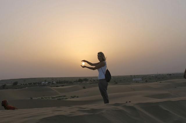 Pantalón estilo pijama en India Pantalón estilo pijama en India