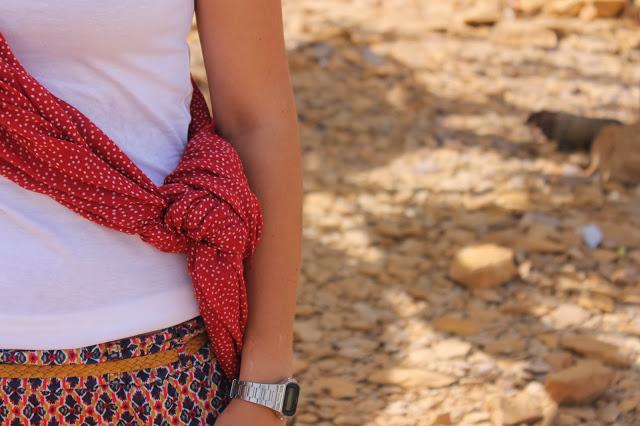 Pantalón estilo pijama en India Pantalón estilo pijama en India