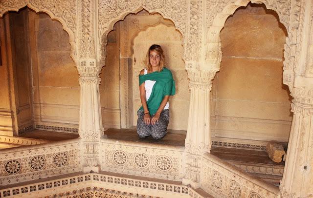 Pantalón estilo pijama en India Pantalón estilo pijama en India