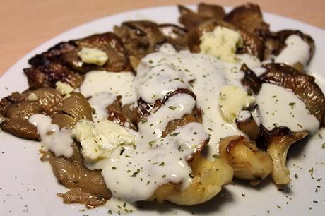 Setas a la plancha con salsa de queso azul IMG_5248