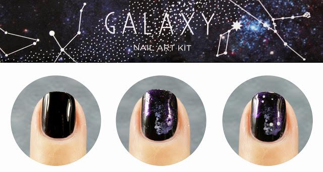 Uñas de Galaxias o Galaxy nails paso a paso