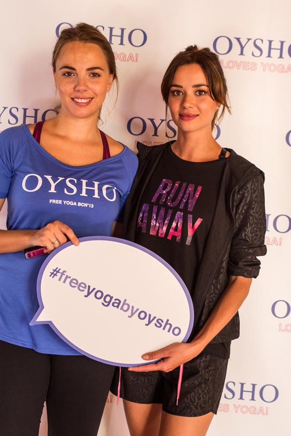 Dafne Fernández madrina del evento Free Yoga by Oysho en Barcelona 