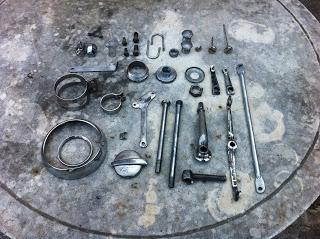 Piezas de la montesa impala pendientes de cromar Piezas de la impala para ser cromadas