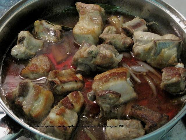 Costillas de cerdo a la miel