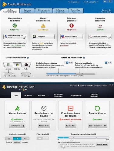 Comparativa aspecto visual