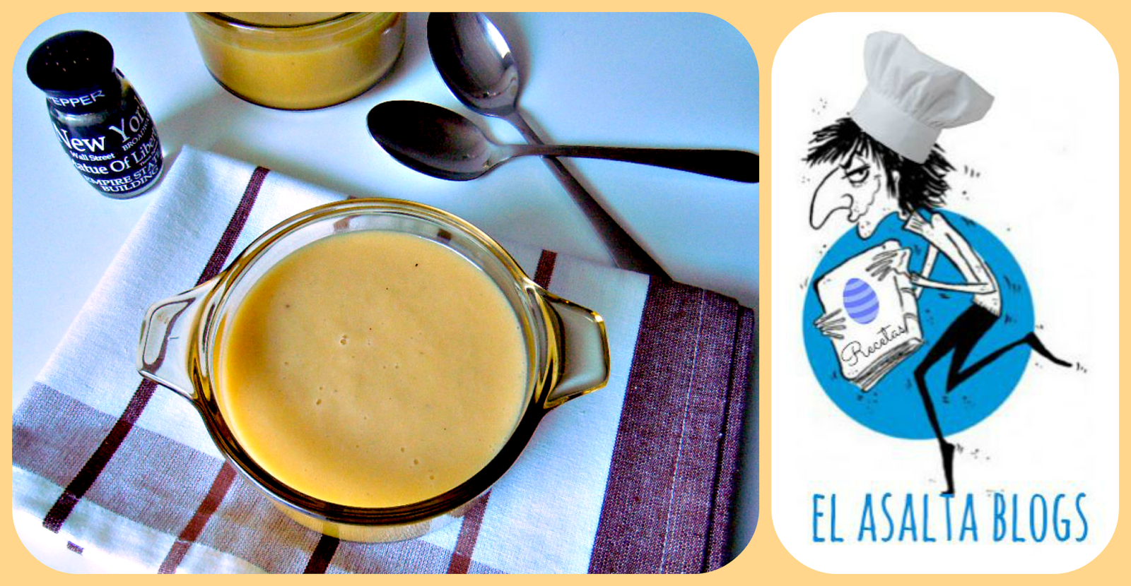 Crema templada de Melocotón Crema templada de Melocotón