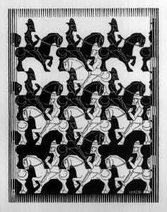 Una fachada con trampa Obra de M. C. Escher