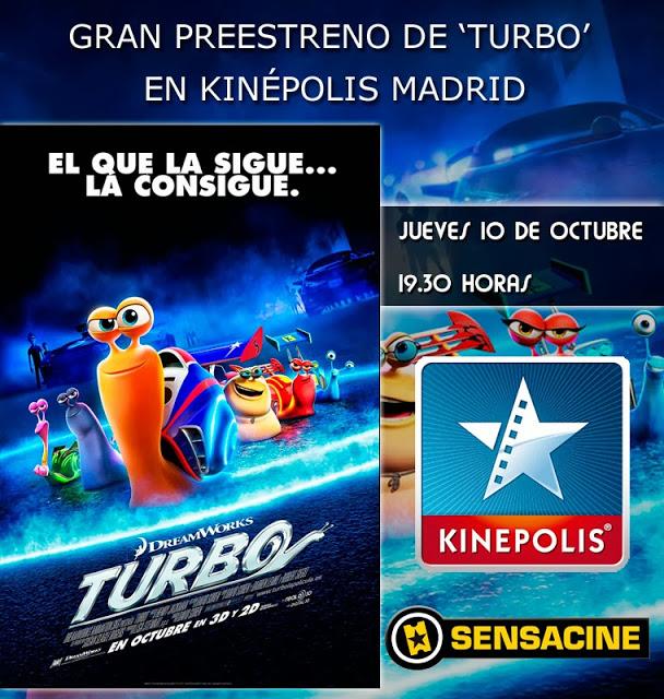 Concurso: Entradas para el Preestreno de Turbo con SensaCine