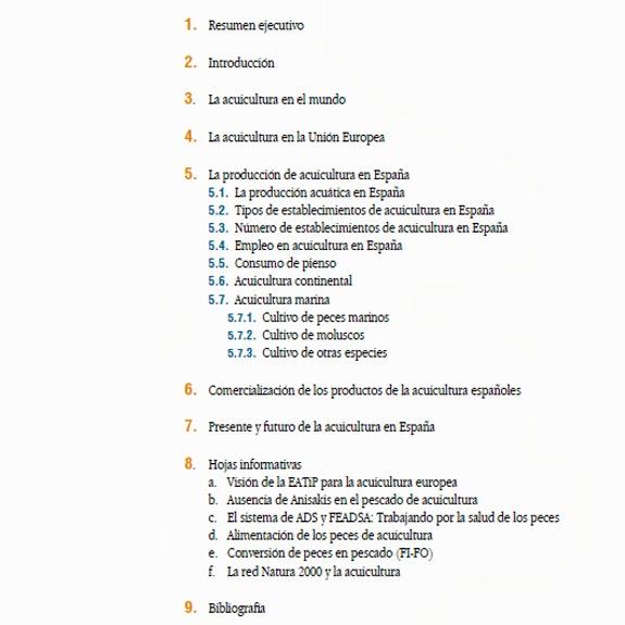 Informe la Acuicultura en España 2013