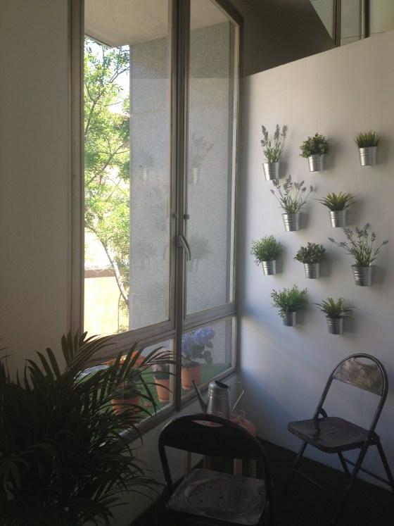 Mesitas plegables, un auxiliar básico Terraza interior