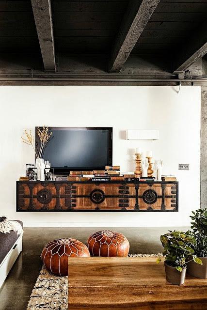 El mueble de la tele. decorar la sala de estar paperblog
