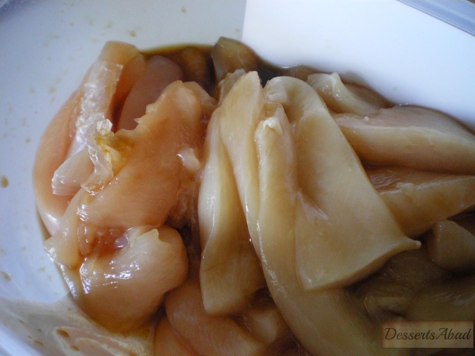 Tallarines fritos con pollo y verduras Tallarines fritos con pollo y verduras