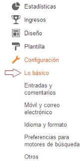 Configuración Básica en Blogger Configuración Básica en Blogger