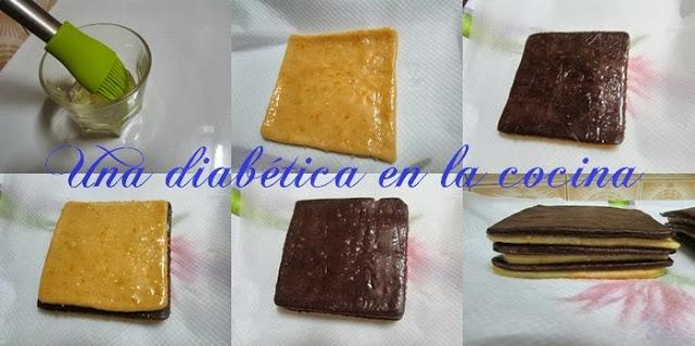 Galletas bicolor de chocolate y naranja y su conteo de las distintas raciones Galletas bicolor de chocolate y naranja y su conteo de las distintas raciones