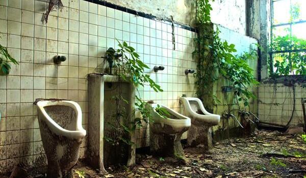 Haikyo, turismo en lugares abandonados Bathroom Reclaimed by Nature
