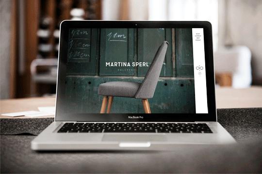 Identidad Martina Sperl Martina Sperl branding tapiceria