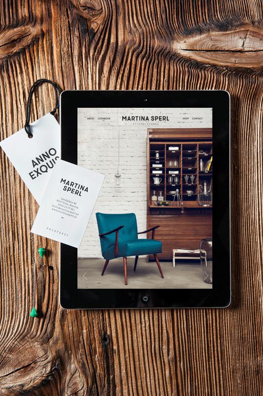 Identidad Martina Sperl Martina Sperl branding tapiceria