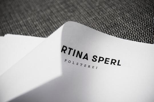 Identidad Martina Sperl Martina Sperl branding tapiceria