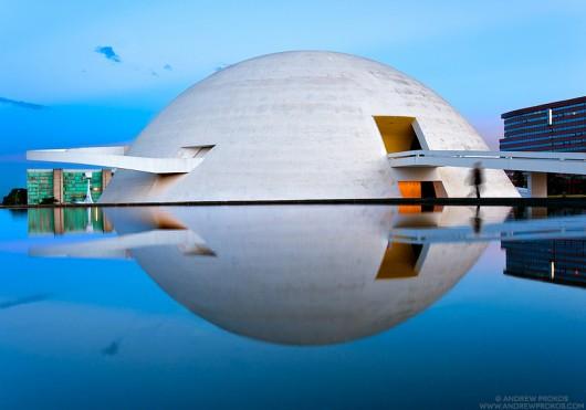 Fotografías nocturnas de la Brasilia de Niemeyer