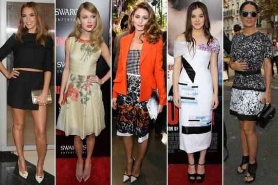 Jessica Alba,Taylor Swift, Olivia Palermo, Hailee Steinfeld y Salma Hayek. Elige a la mejor vestida