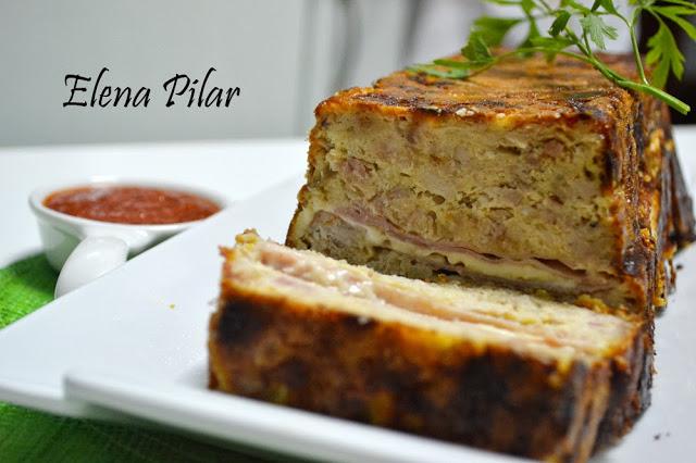 Pastel de Pollo relleno de Jamón y Queso Pastel de Pollo relleno de Jamón y Queso