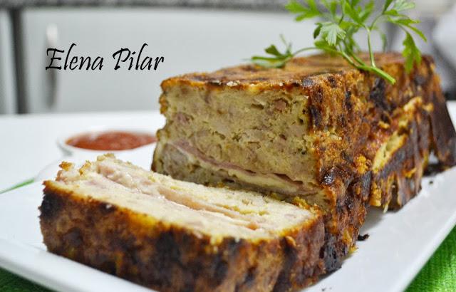 Pastel de Pollo relleno de Jamón y Queso Pastel de Pollo relleno de Jamón y Queso