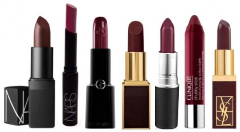 Labios burdeos ¿te atreves a llevarlos? lipsticks burdeos