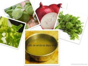 ingredientes caldo de verduras depurativo