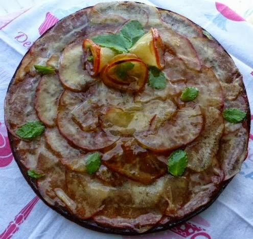 Manzana, Miel y Limón en un bizcocho de Arroz.