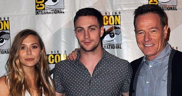 Elizabeth Olsen, Aaron Taylor-Johnson y Bryan Cranston