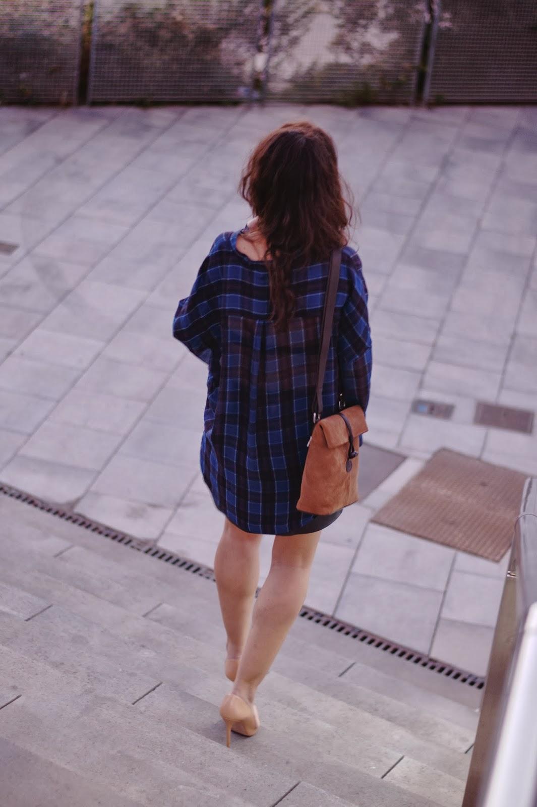 Look del Día: Plaid + Leather Look del Día: Plaid + Leather