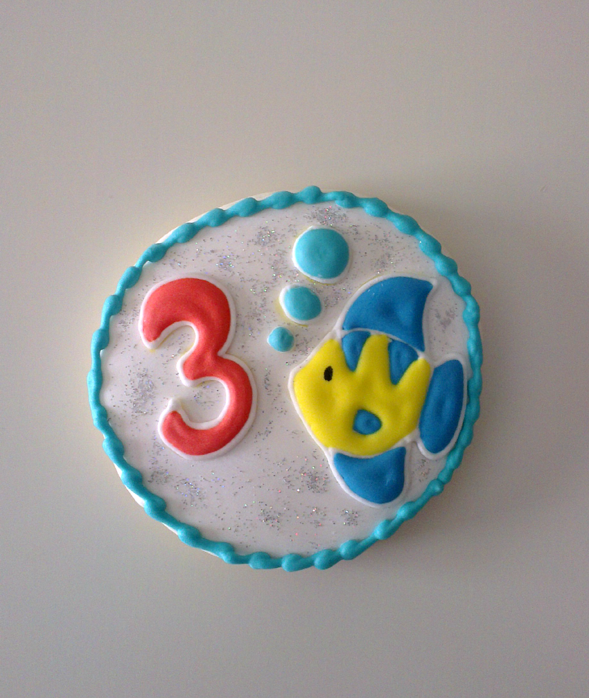 ♥ Galletas decoradas de la sirenita para cumpleaños