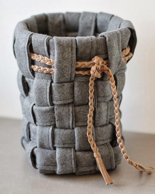 DIY CESTAS DE FIELTRO/ FELT BASKETS DIY CESTAS DE FIELTRO/ FELT BASKETS
