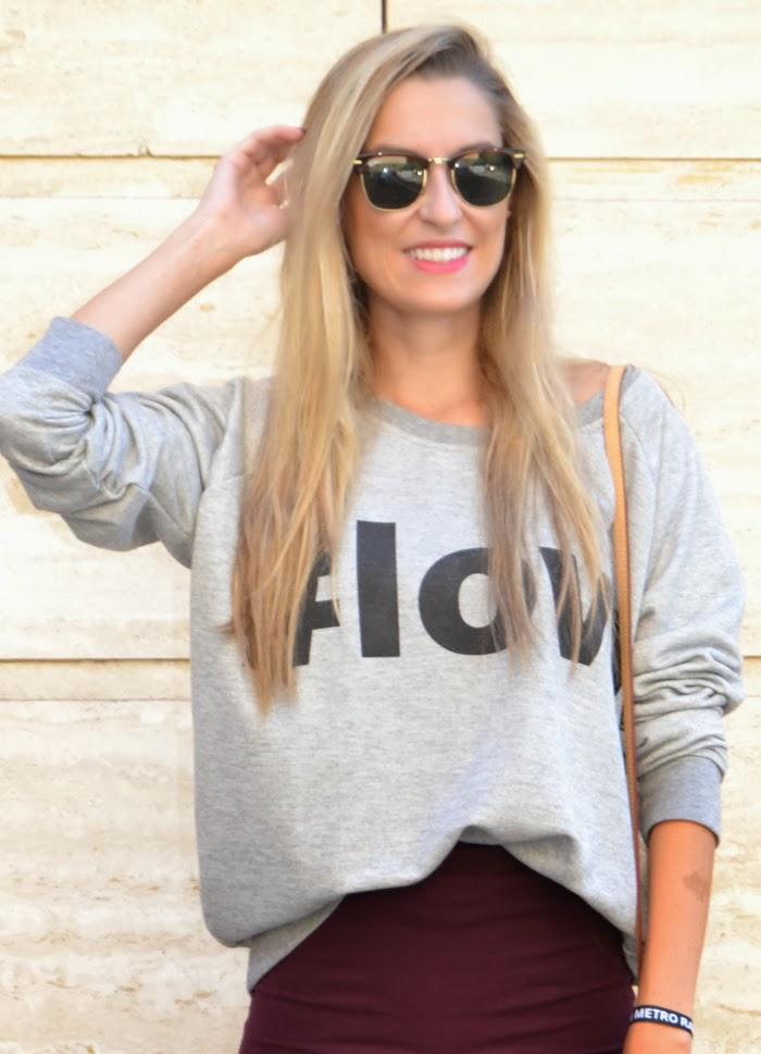 Midi skirt and sweatshirt Midi skirt and sweatshirt