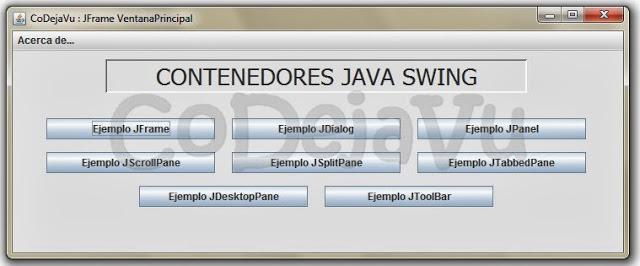 Contenedores Java Swing